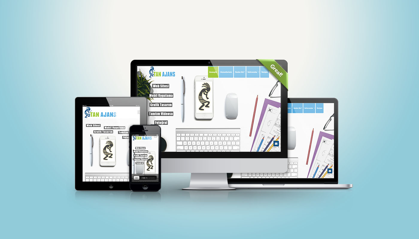 Fethiye'de Tan Ajans üretimleri profesyonel responsive mobil uyumlu web tasarımları