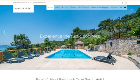faralia hotel web sitesi tasarımı faralya fethiye